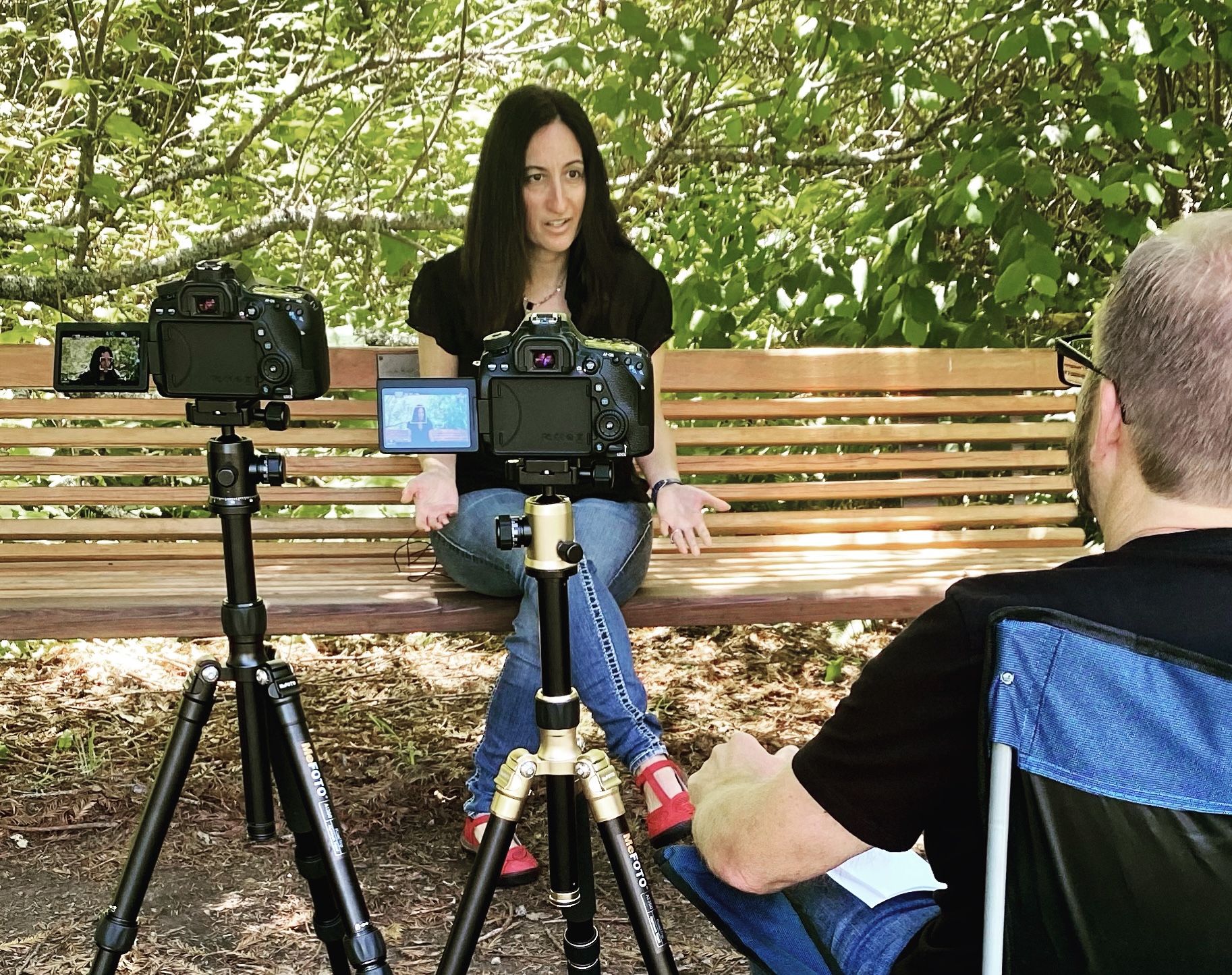 Pamela Garfield-Jaeger, The Truthful Therapist, filmed on camera during an outdoor interview