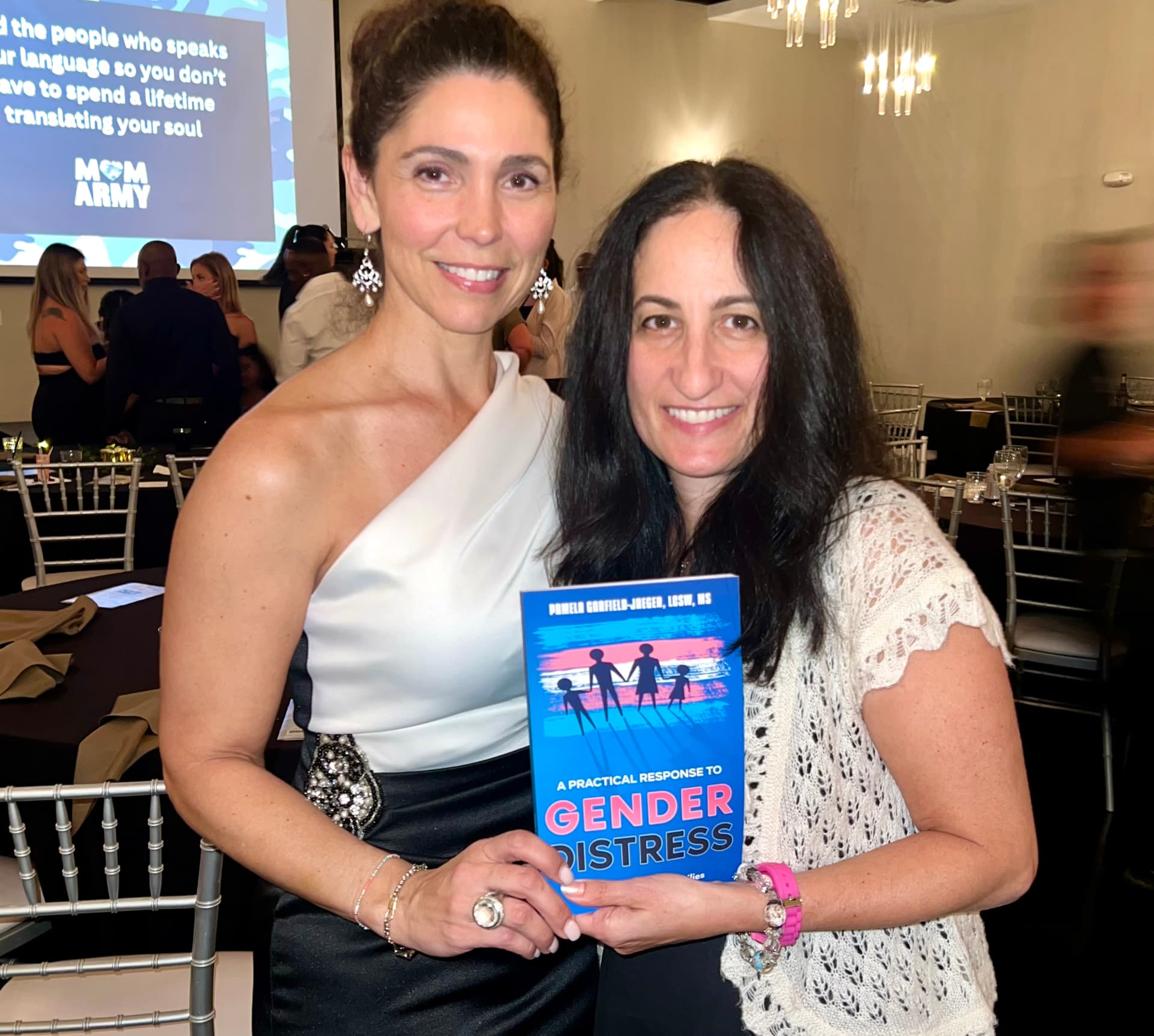 Pamela Garfield-Jaeger with Jessica Brassington, founder of Mama Bears Rising